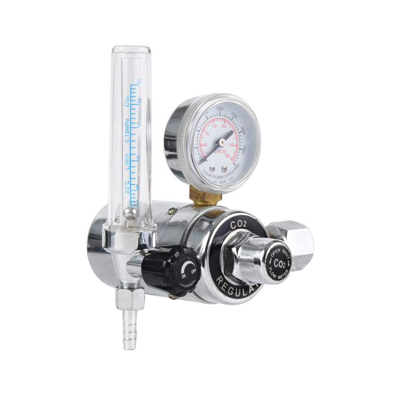 Régulateur de CO2 à dioxyde de carbone de type chauffé Régulateur de gaz en laiton avec pression réglable