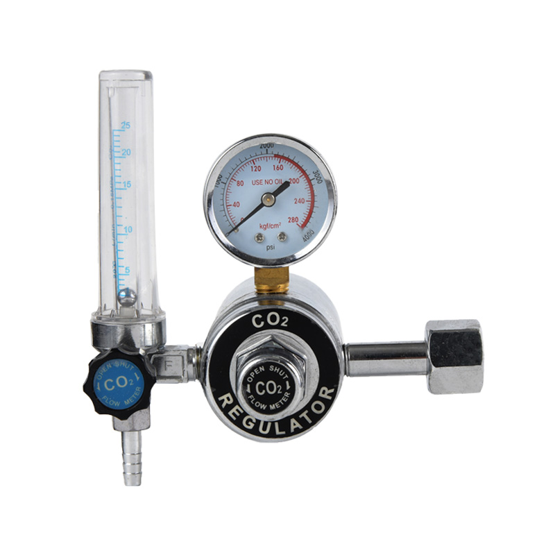 Régulateur de CO2 à dioxyde de carbone de type chauffé Régulateur de gaz en laiton avec pression réglable