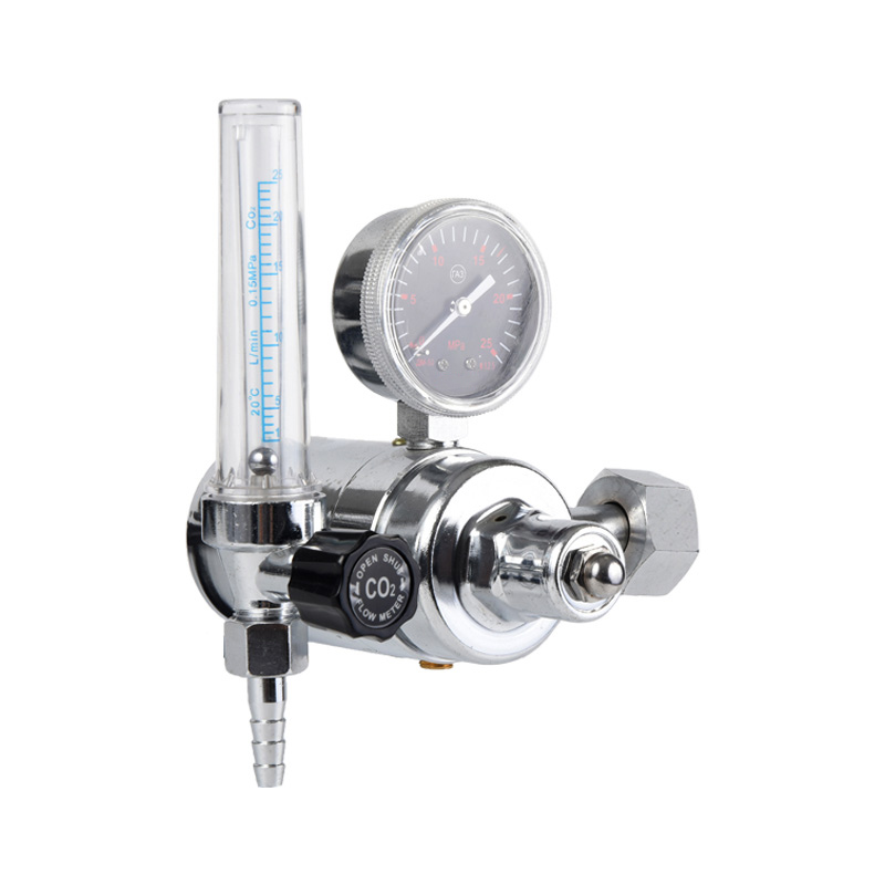 Régulateur de CO2 à dioxyde de carbone de type chauffé Régulateur de gaz en laiton avec pression réglable