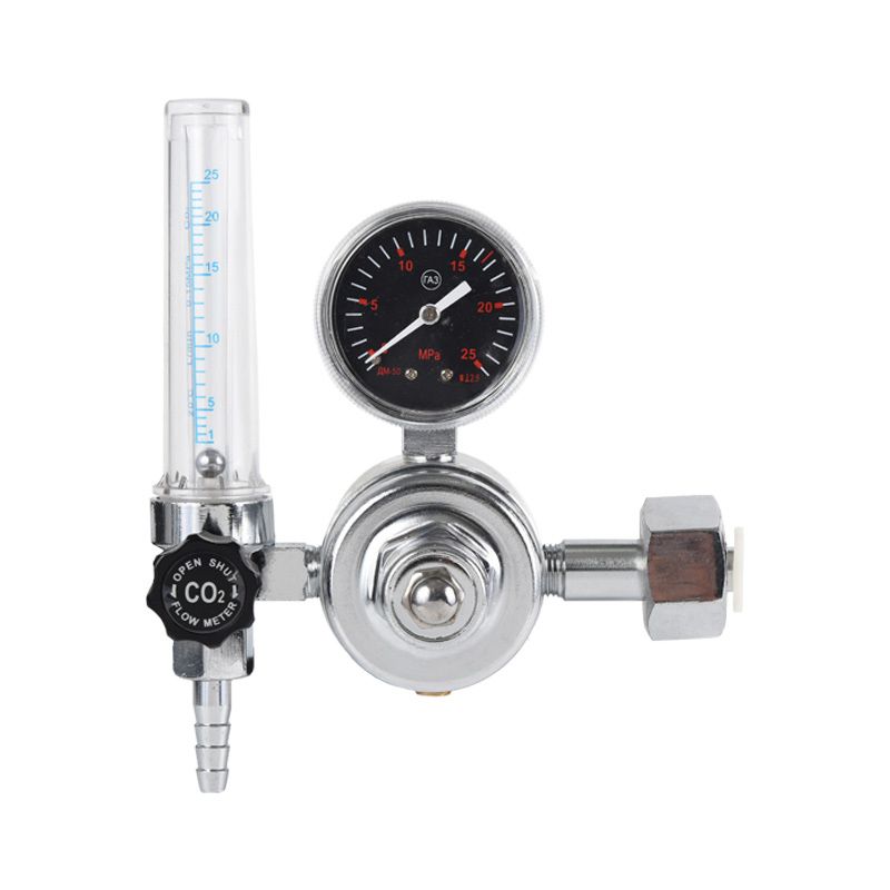 Régulateur de CO2 à dioxyde de carbone de type chauffé Régulateur de gaz en laiton avec pression réglable