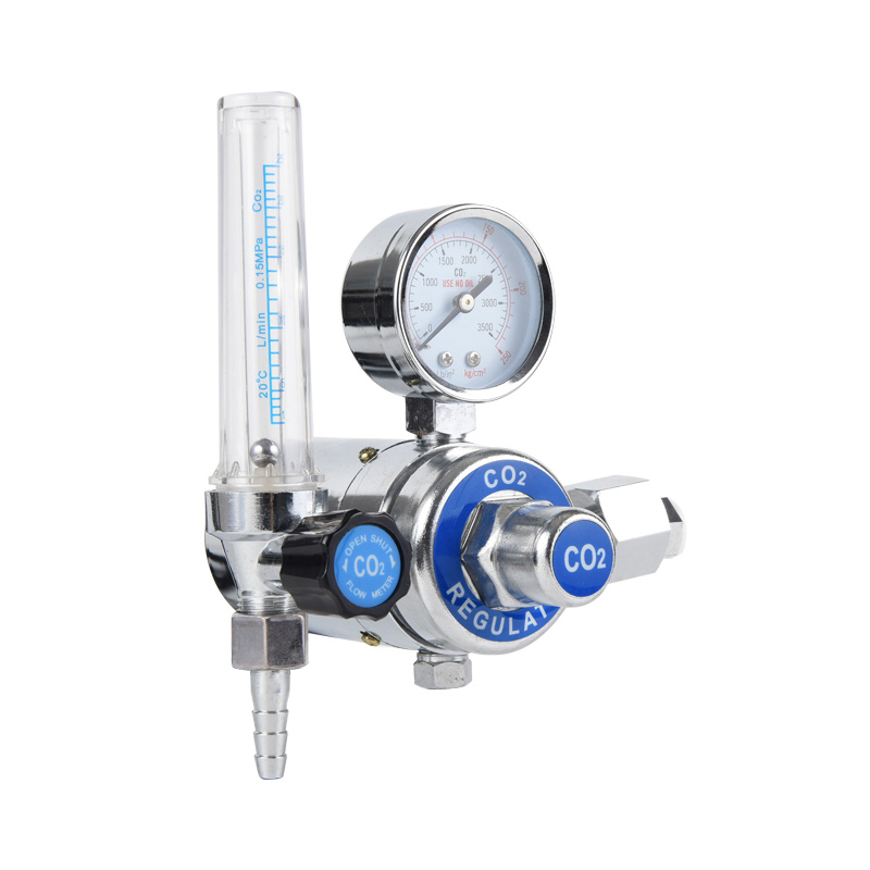 Régulateur de CO2 à dioxyde de carbone de type chauffé Régulateur de gaz en laiton avec pression réglable